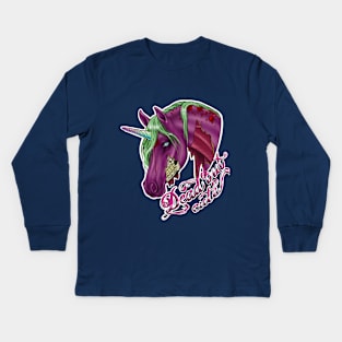 Zombie Unicorn Kids Long Sleeve T-Shirt